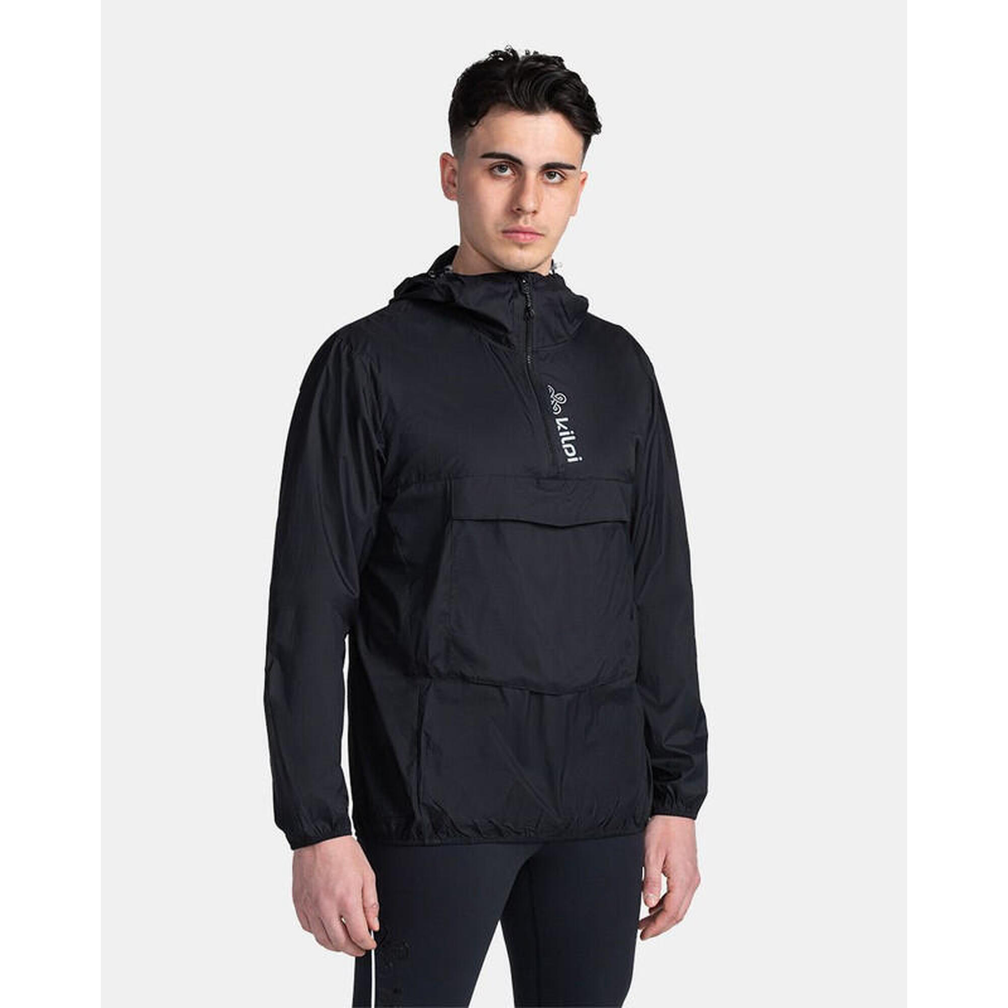KILPI ANORI Pánská lehká anorak bunda, černá, velikost XXXL