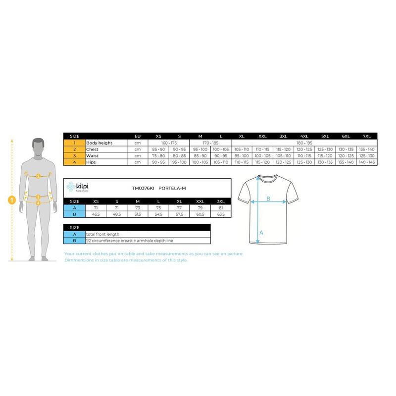 T-shirt homme en coton Kilpi PORTELA-M