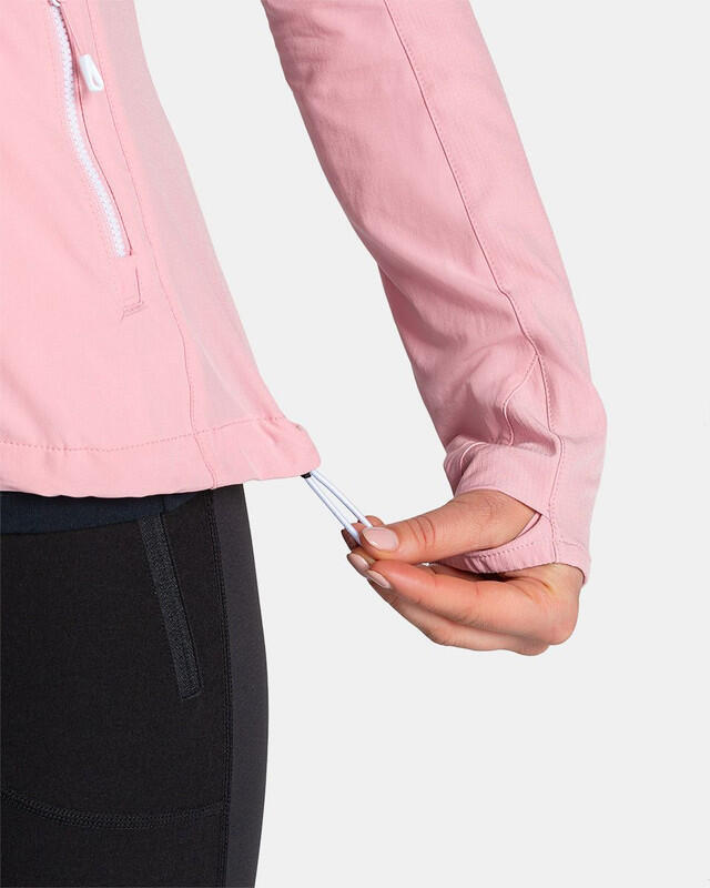 Chaqueta ligera softshell NEATRIL-W running mujer KILPI Rosa claro 6/8