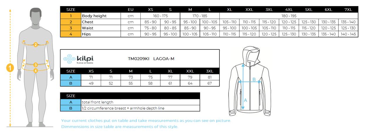 Sweat pour homme Kilpi LAGOA-M 4/4