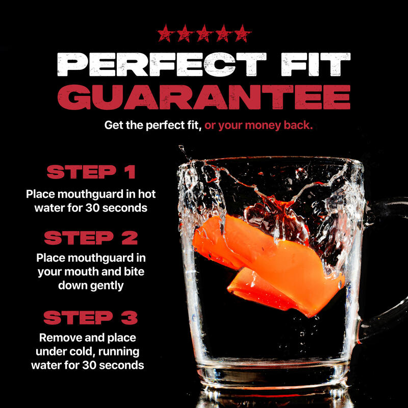 Protège dents pour adulte SafeJawz Intro Series Orange fluo