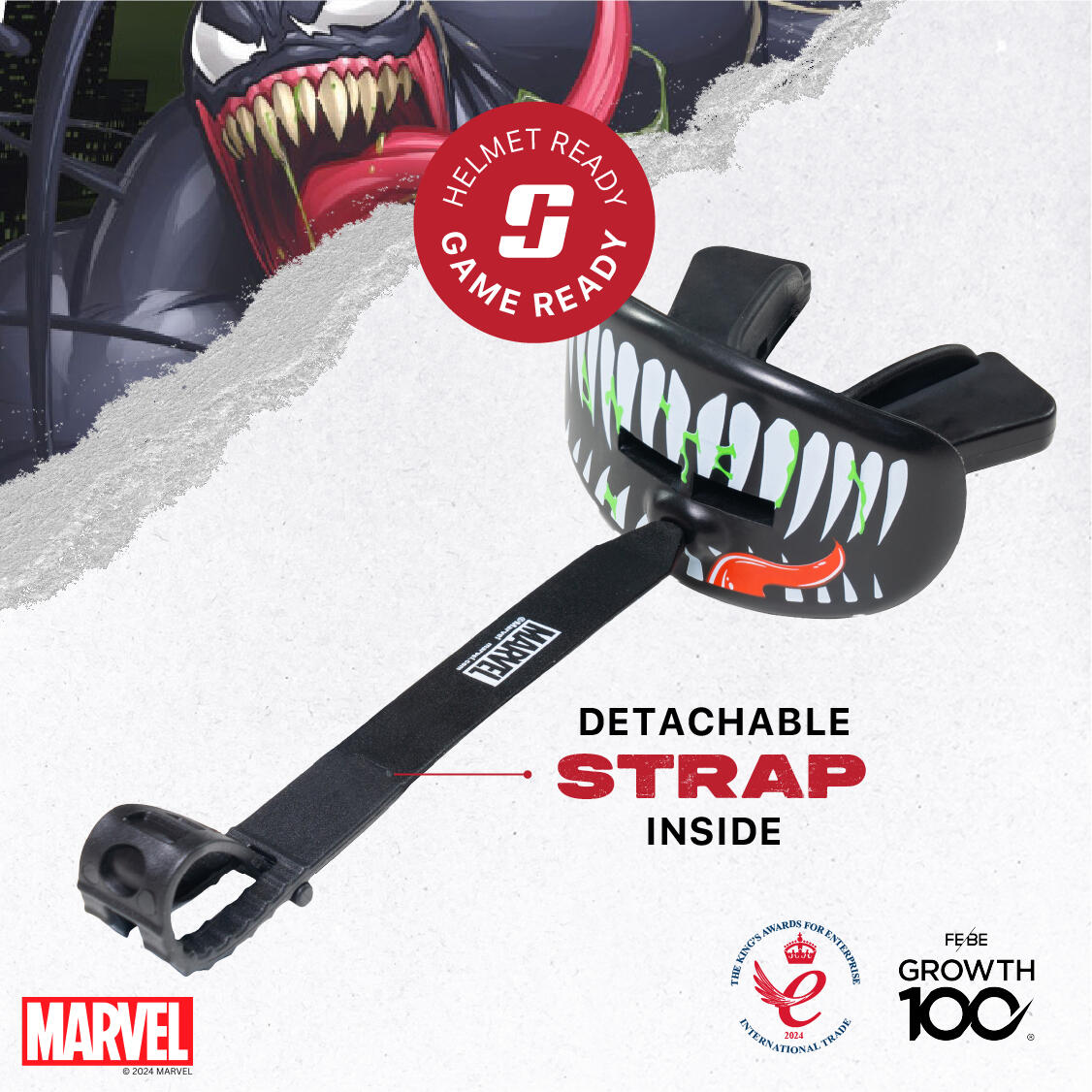 Marvel Lip Guard Sports Mouth Guard with Detachable Strap 5/7