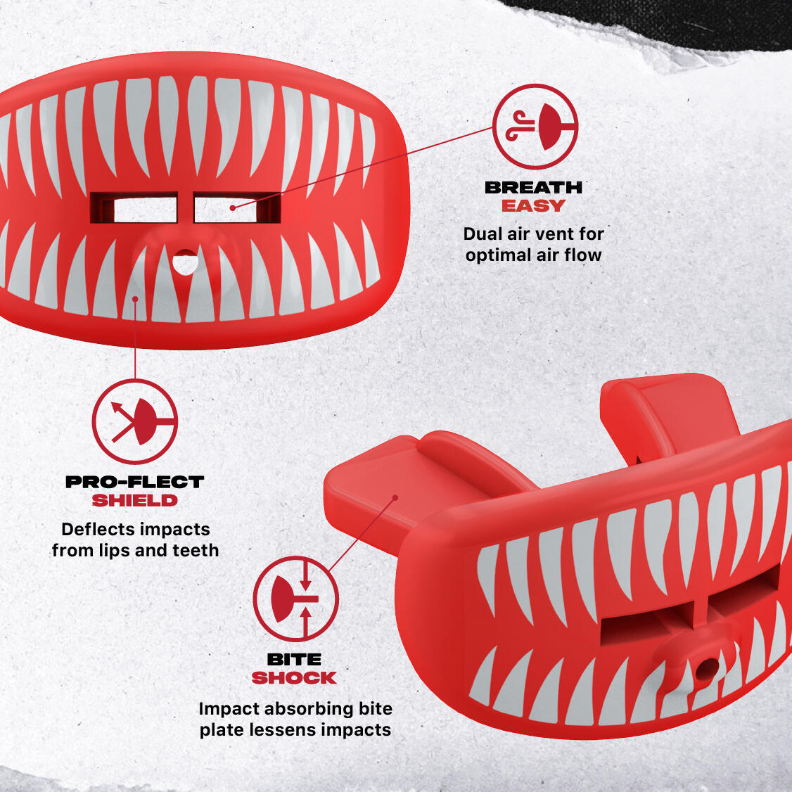 SAFEJAWZ Lip Protector Sports Mouth Guard 3/6