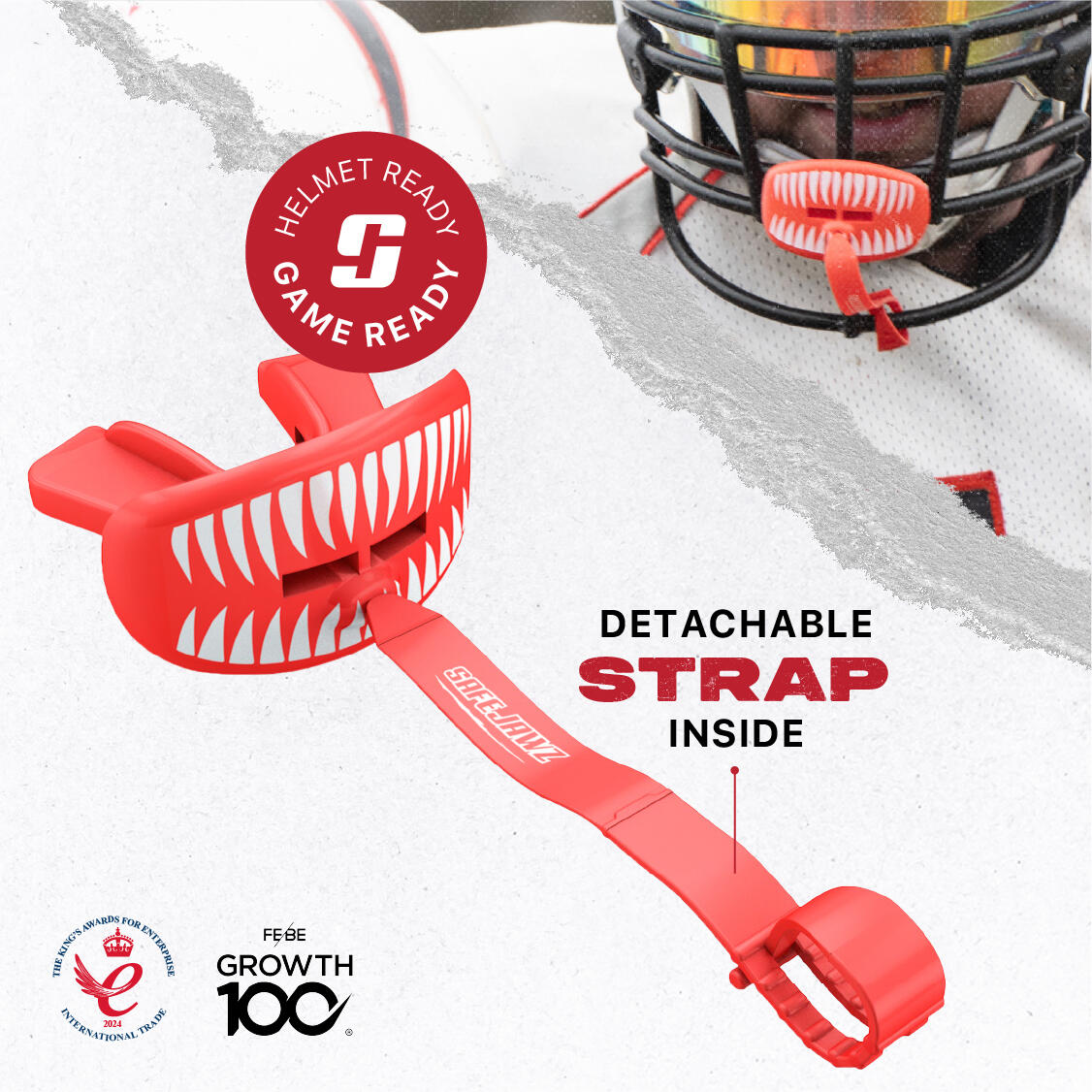 SAFEJAWZ Lip Protector Sports Mouth Guard 5/6