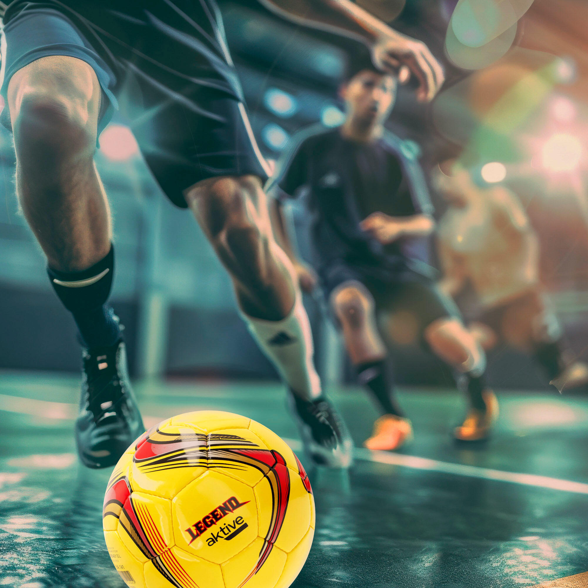 Aktive Balón fútbol cuero sintético tamaño 5 con costuras reforzadas 6/7