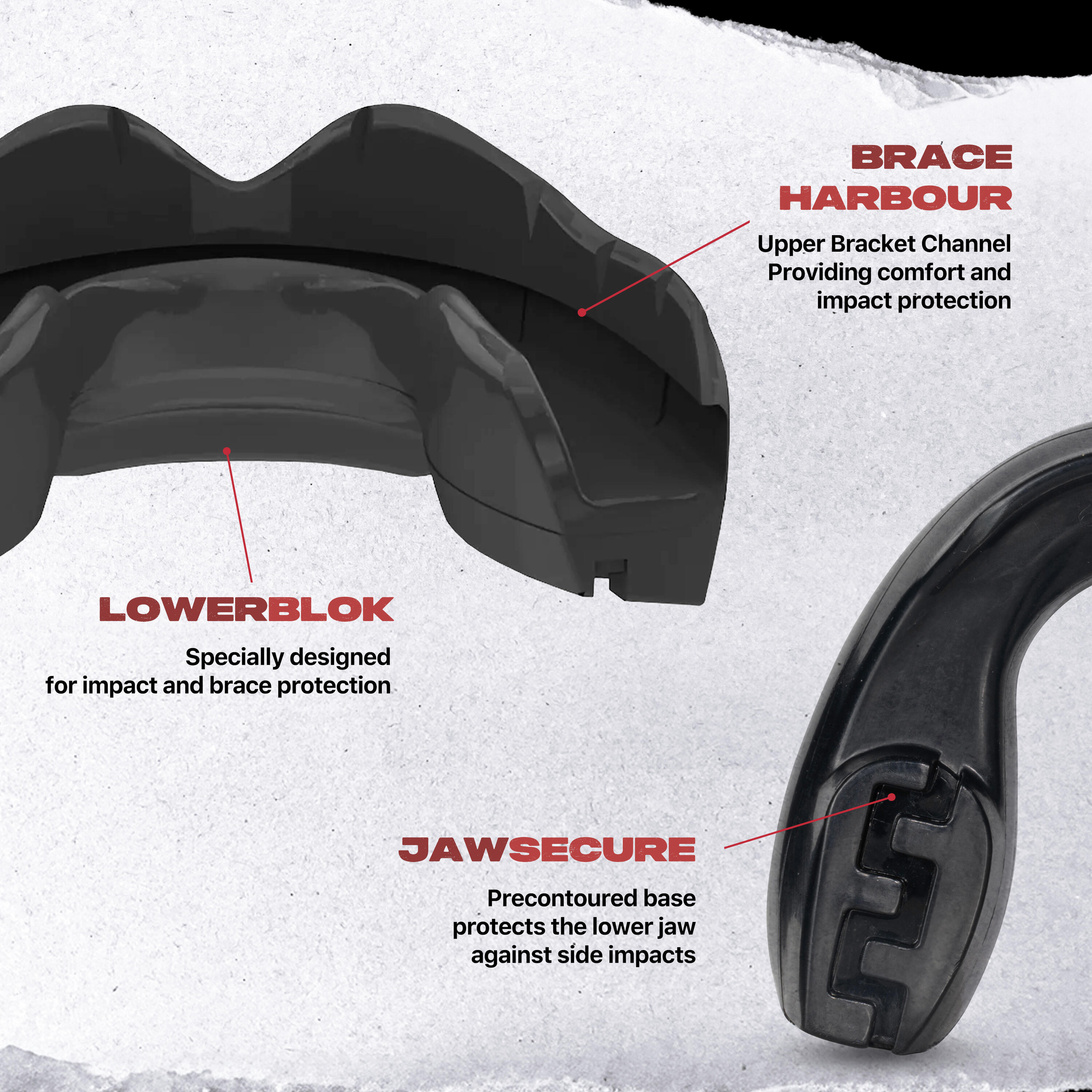 SAFEJAWZ Ortho Series Sports Mouth Guard for Braces 3/6