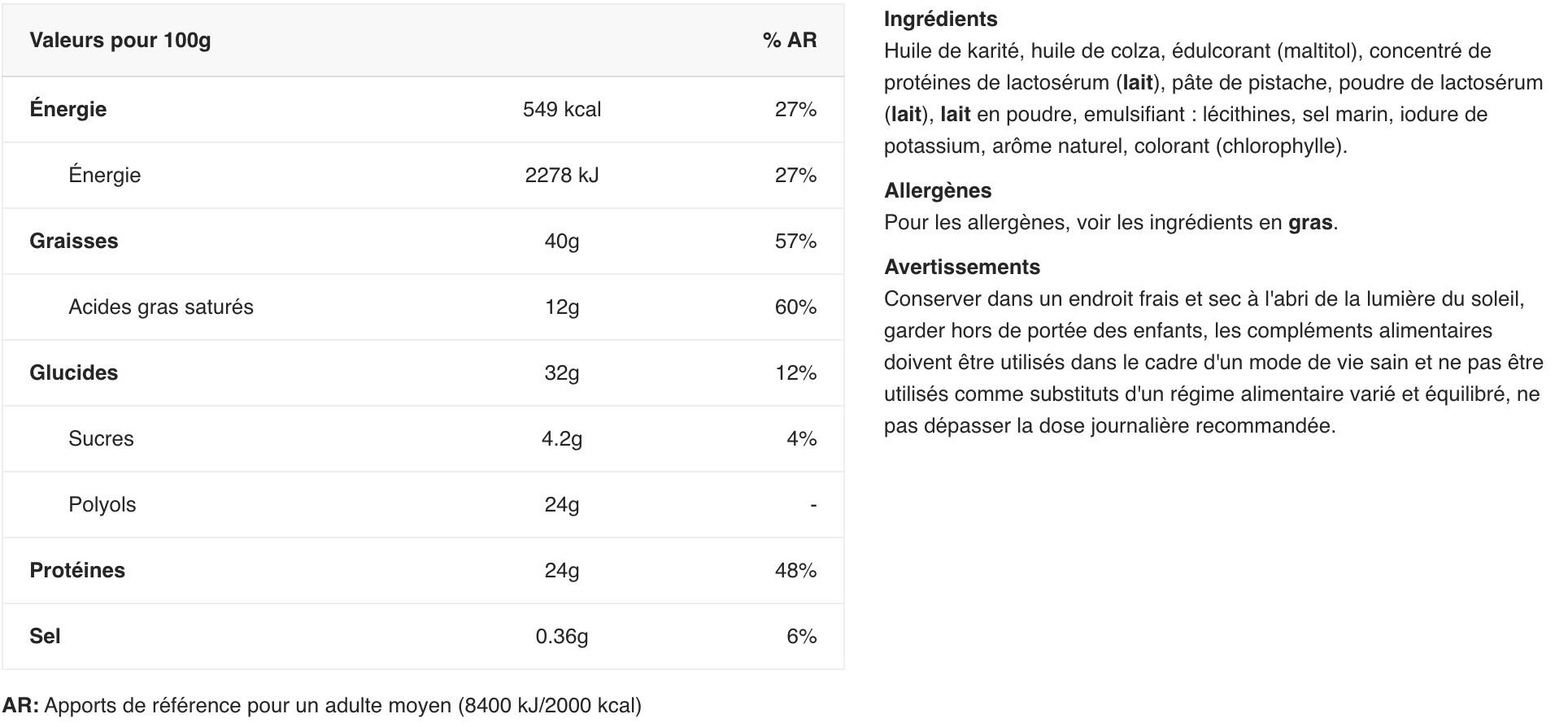 Weider Whey Protein Cream (250g) Pistachio - Funktionelle Lebensmittel 2/3