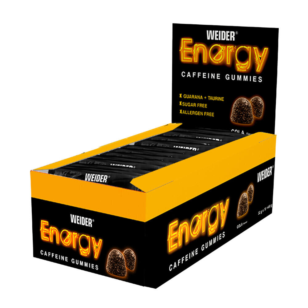 Weider - Formule De Caféine - Energy Caffeine Gummies - Cola - Gomme Énergétique - Decathlon
