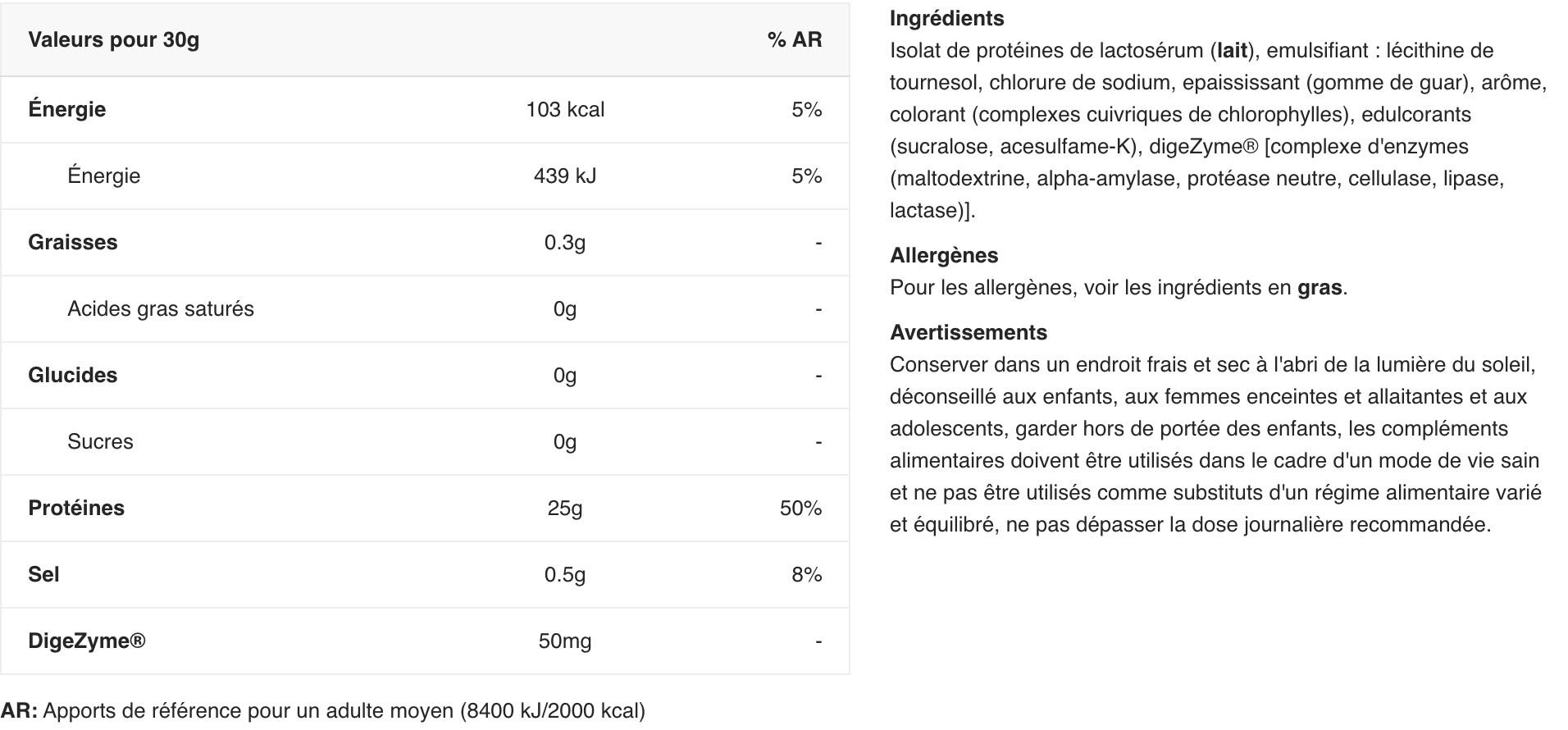 Whey isolate - Isolate Whey 100 CFM - Pistache 2/7