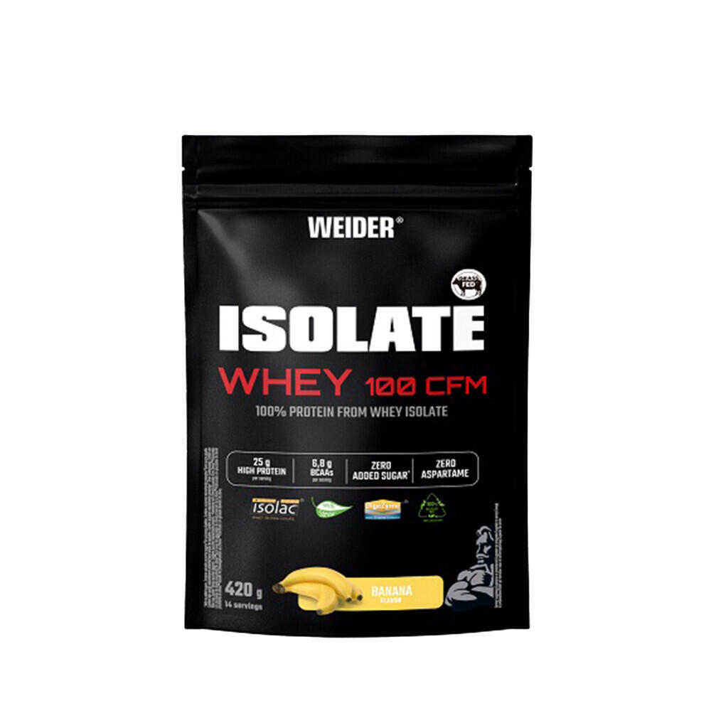 Weider - Whey Isolate - Isolate Whey 100 Cfm - Banane - Isolat De Whey - 420 G - Decathlon