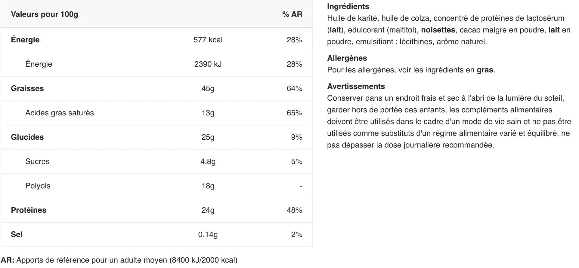 Weider Whey Protein Cream (250g) Choco-Hazelnut - Functionele voeding 2/3