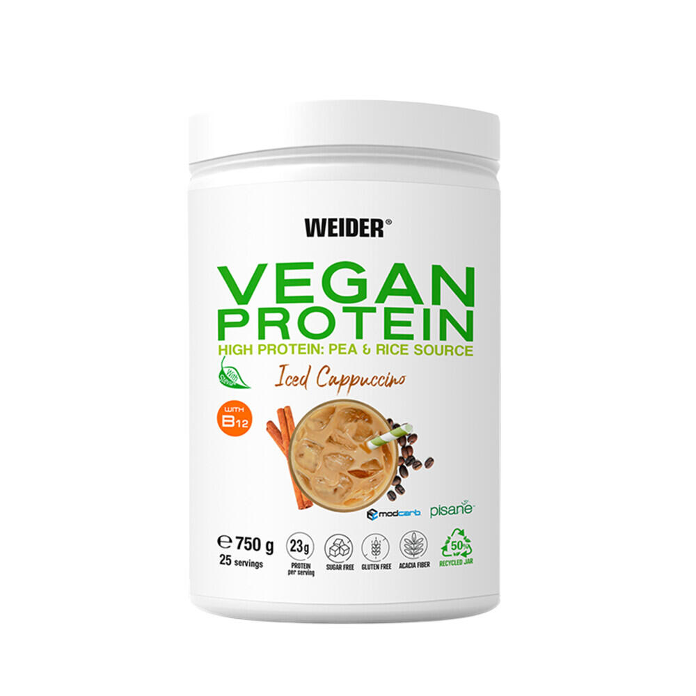 WEIDER Proteine ​​vegane - Vegan Protein - Cappuccino Freddo 750g