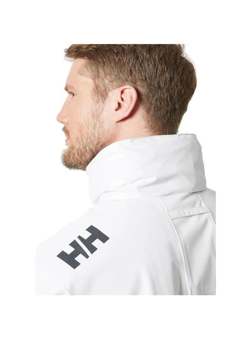 Chaqueta Blanca Helly Hansen Crew Hooded Midlayer Sailing Jacket 2.0 White 6/7