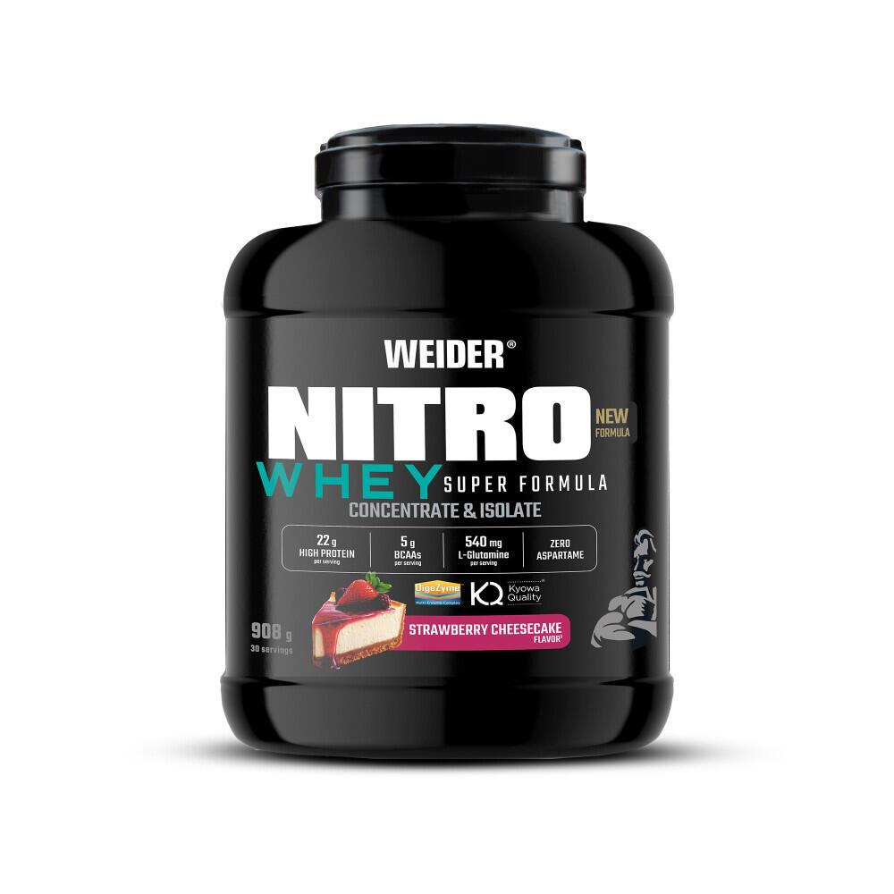 WEIDER Isolato di siero di latte - Nitro Whey Super Formula - Cheesecake alla Fragola