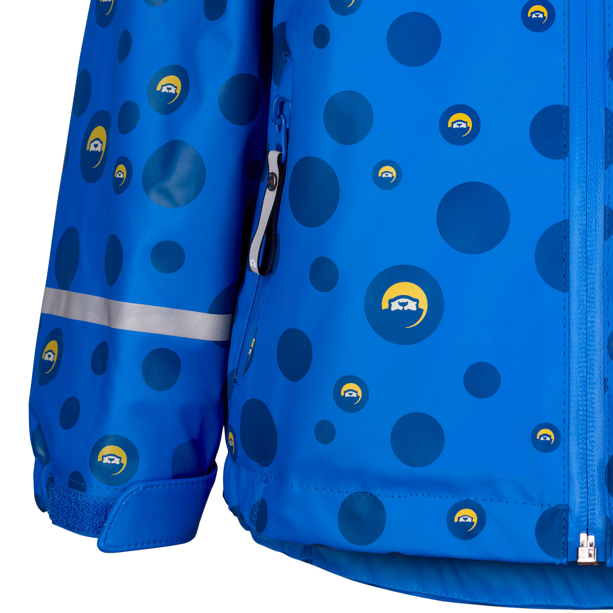 Spotty Otter Forest Leader Fleece Lined Printed Jacket Blue Dot Print 4/7