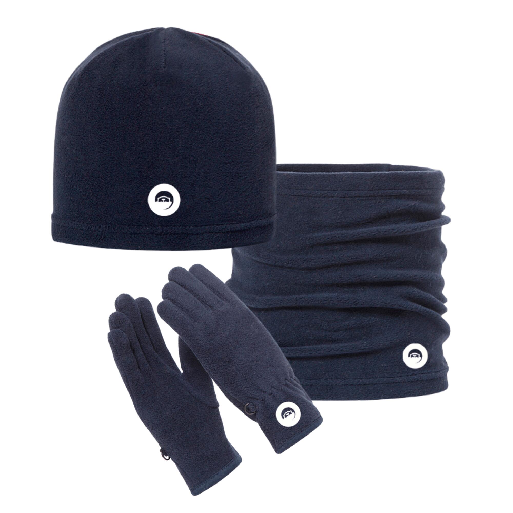 SPOTTY OTTER Cosy Cub Fleece Set - Navy