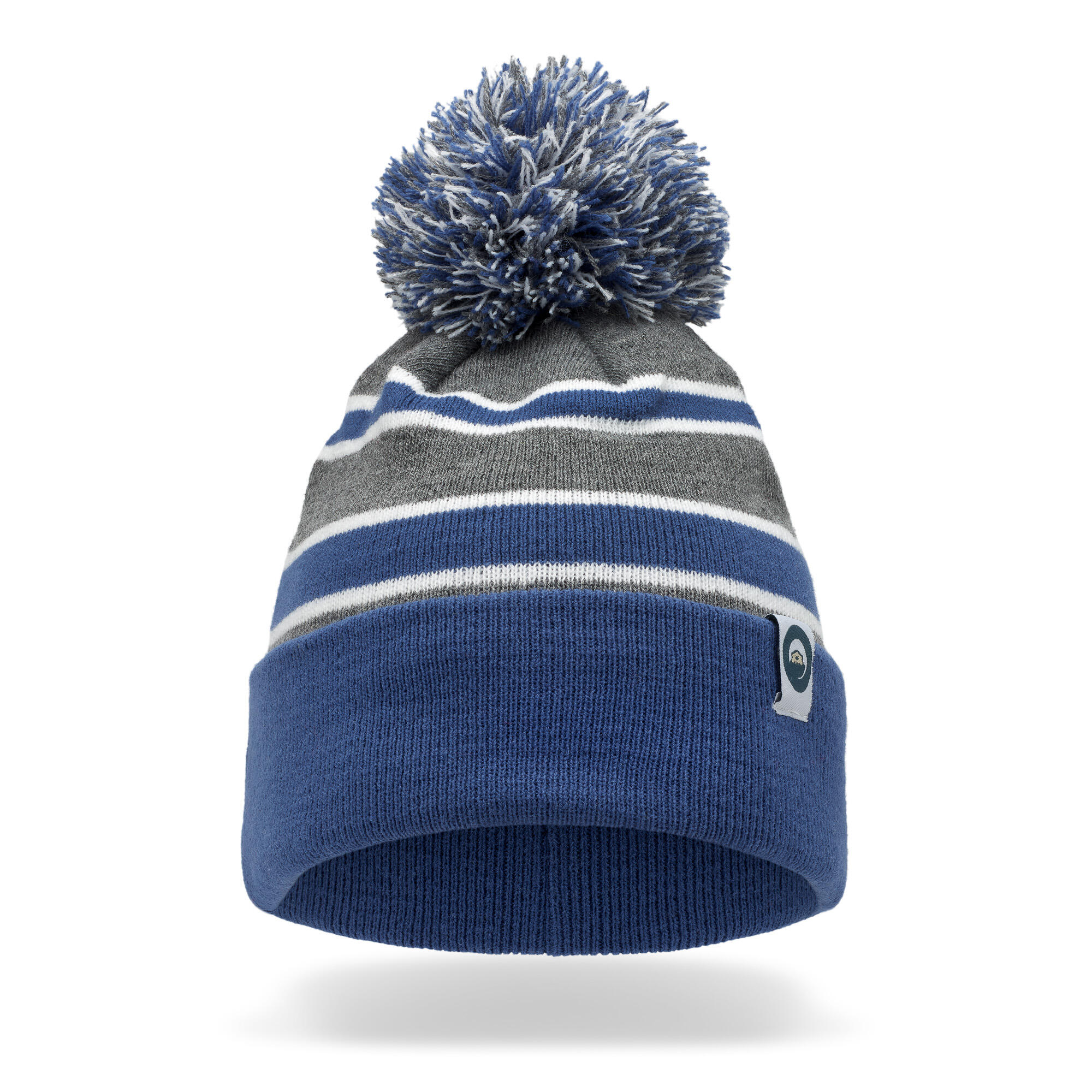 SPOTTY OTTER Bobble Hat - Blue