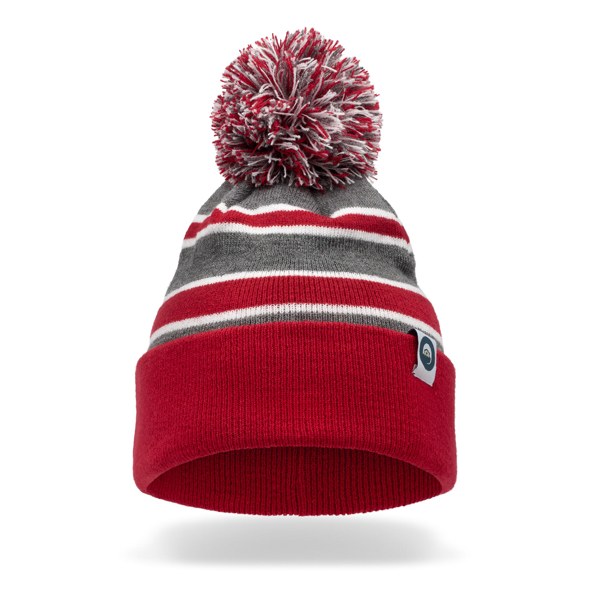 SPOTTY OTTER Bobble Hat - Red