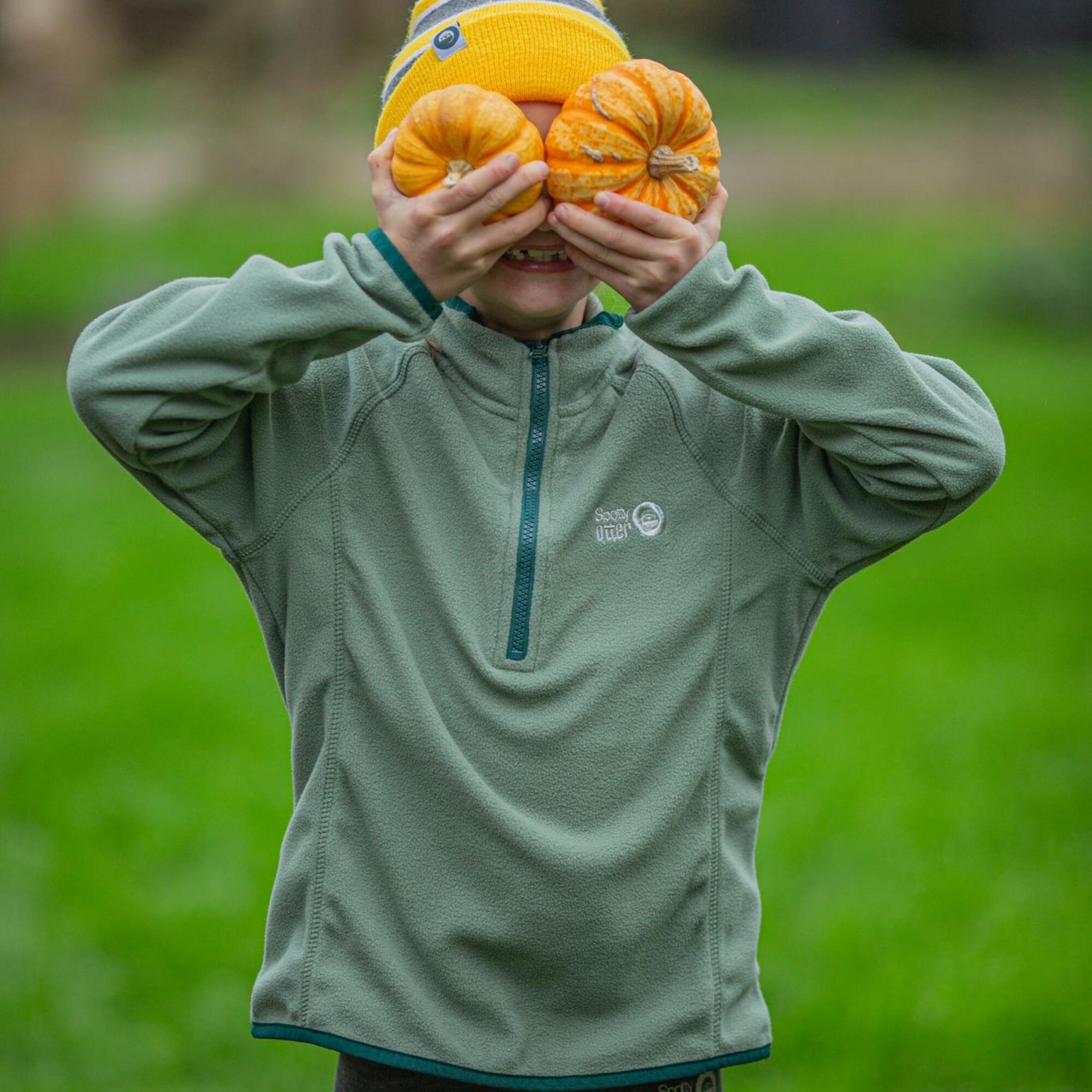 Cosy Cub Micro Zip Fleece - Green 3/5