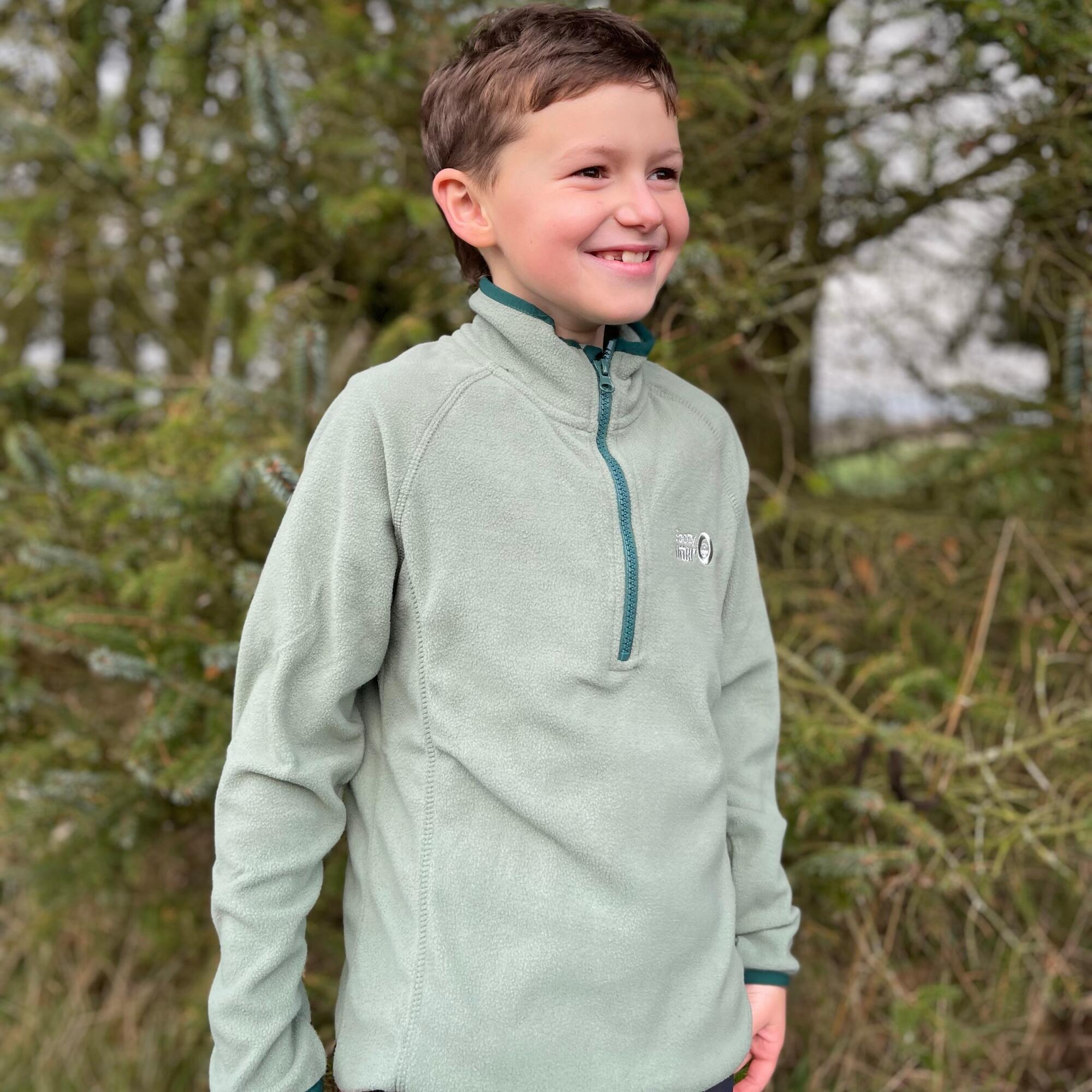Cosy Cub Micro Zip Fleece - Green 4/5
