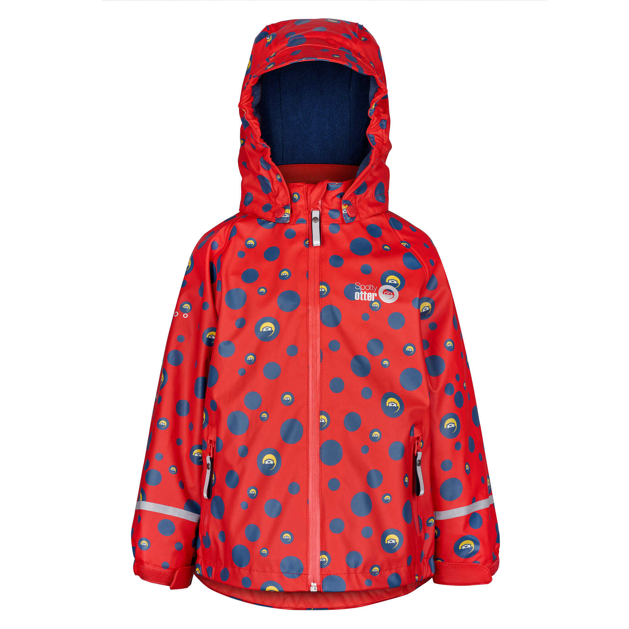 SPOTTY OTTER Spotty Otter Forest Leader Fleece Lined Printed Jacket Red Dot Print