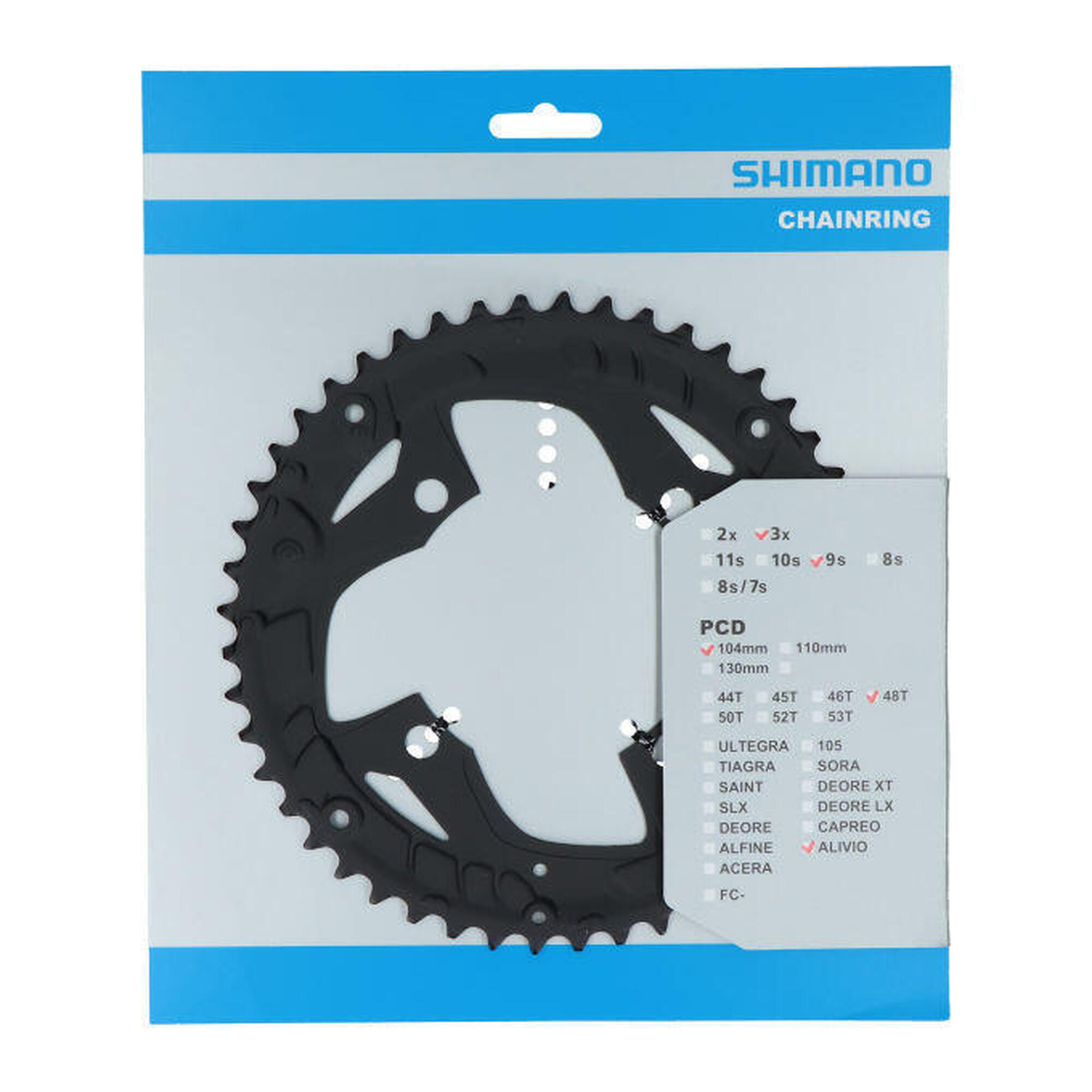 Tarcza Mechanizmu Korbowego Alivio Fc-T4060 - Czarna (Dla 48-38-28T)