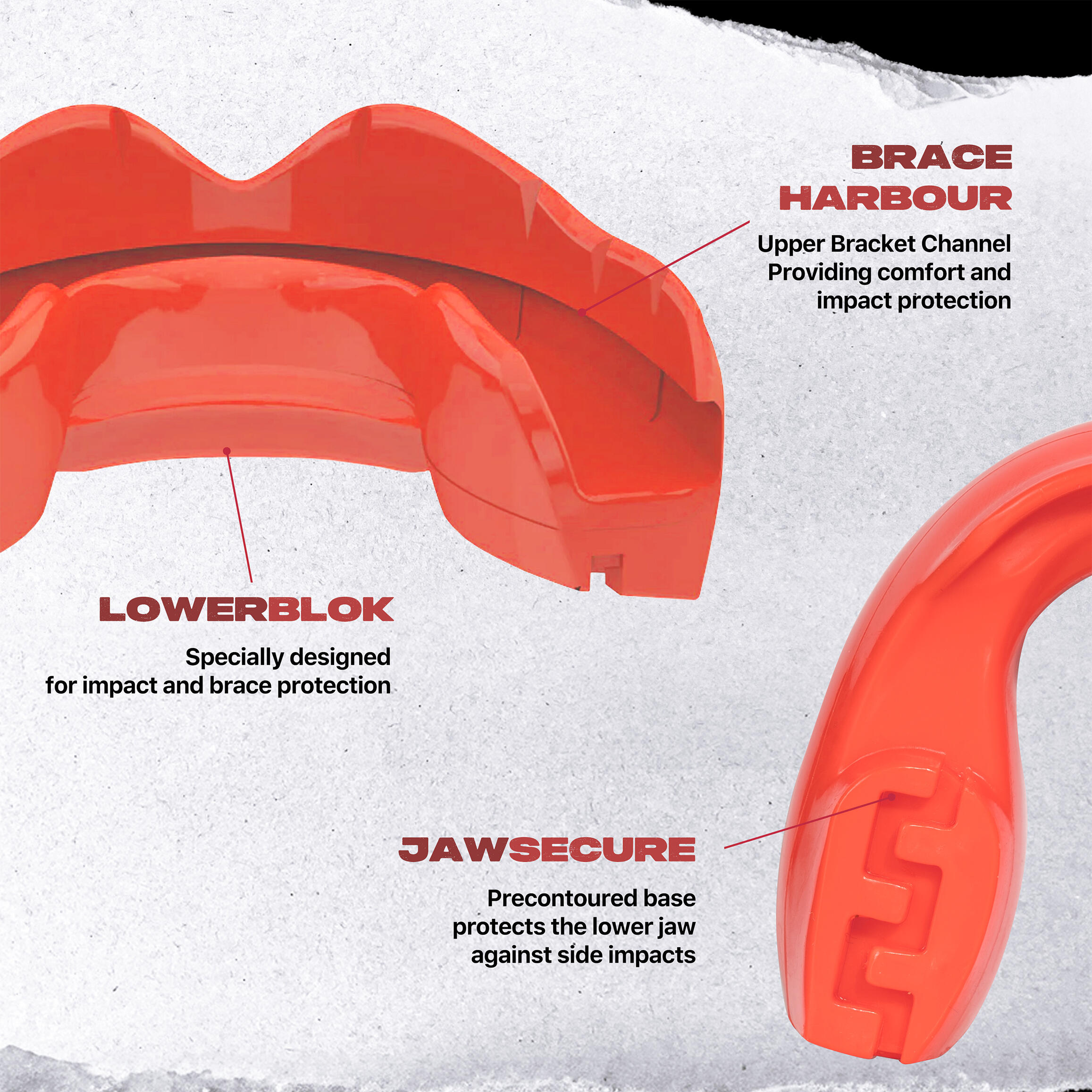 SAFEJAWZ Ortho Series Self-Fit Mouth Guard for Braces 3/7