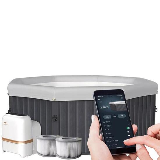 Dmuchana wanna z hydromasażem ogrodowa MSpa TUSCANY wi-fi 6 osób 1100 litrów