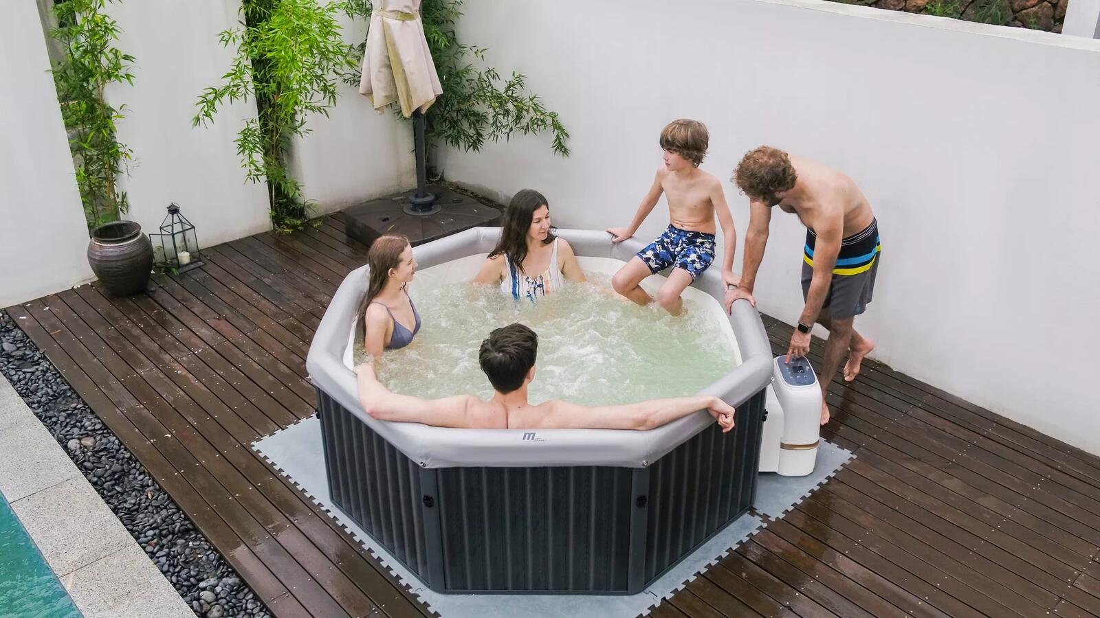Dmuchana wanna z hydromasażem ogrodowa MSpa TUSCANY wi-fi 6 osób 1100 litrów 3/7
