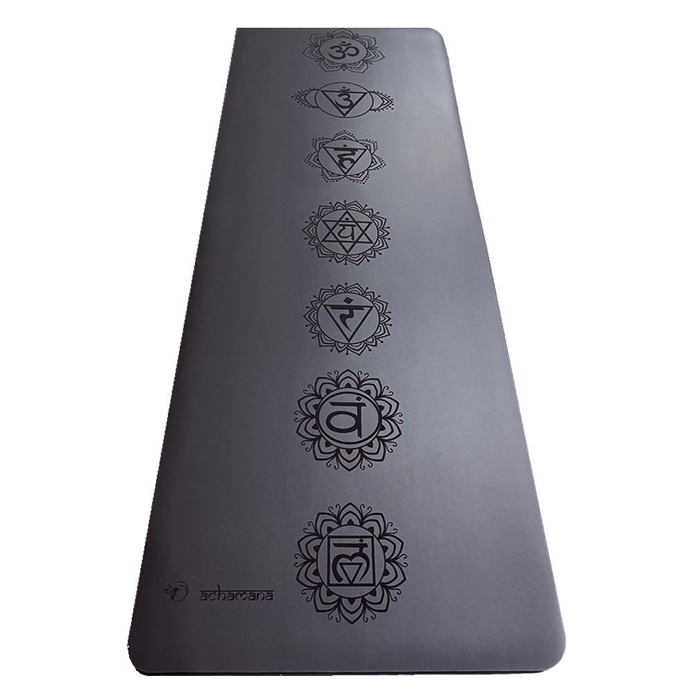 Tapete de yoga de goma y corcho 5mmx68cmx1,85m - 7chakras 2/7