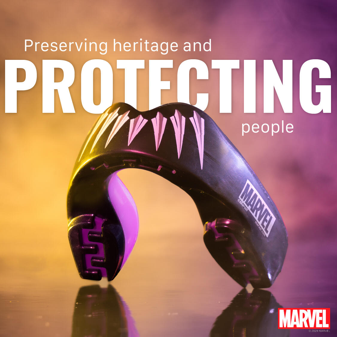 Marvel Sports Mouth Guard Adult/Junior Self-Fit Gum Shield 7/7