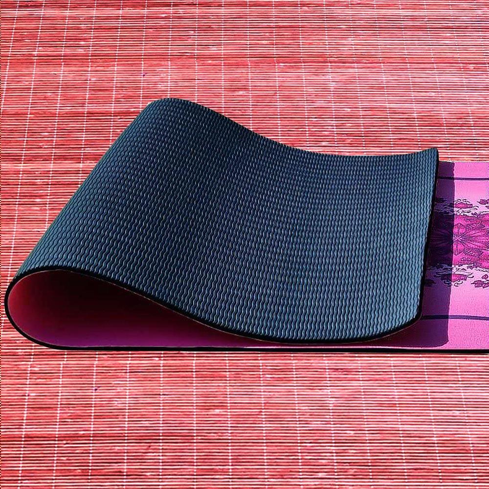 Yogamat, nieuw concept met 3 lagen - 6mmx68cmx1,83m Markers 3/6