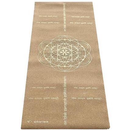 Tapis yoga voyage liège antiglisse, léger & fin - Mantra yoga + Sangle transport