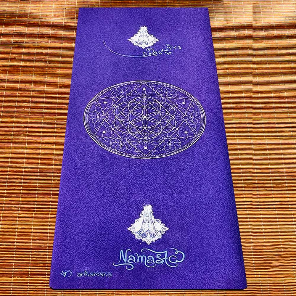 Tappetino yoga, nuovo concetto 3 strati 6mmx68cmx1,83m Namasté indaco 2/7