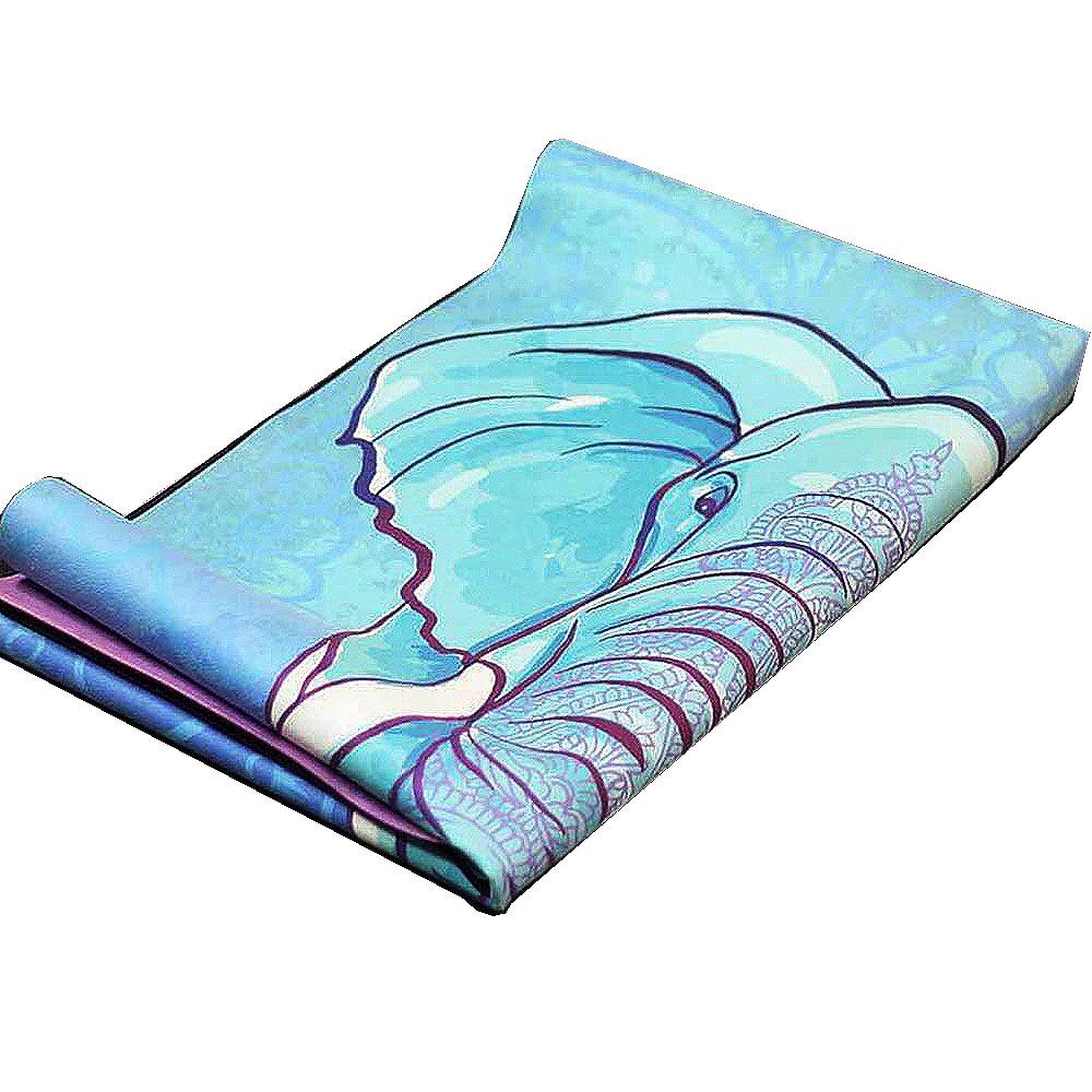 Tapis Yoga Voyage Pliable Antidérapant 173x61x0,4 Cm – Liège Absorbe Transpiration, TPE Durable, Léger 700 G, Sac Inclus