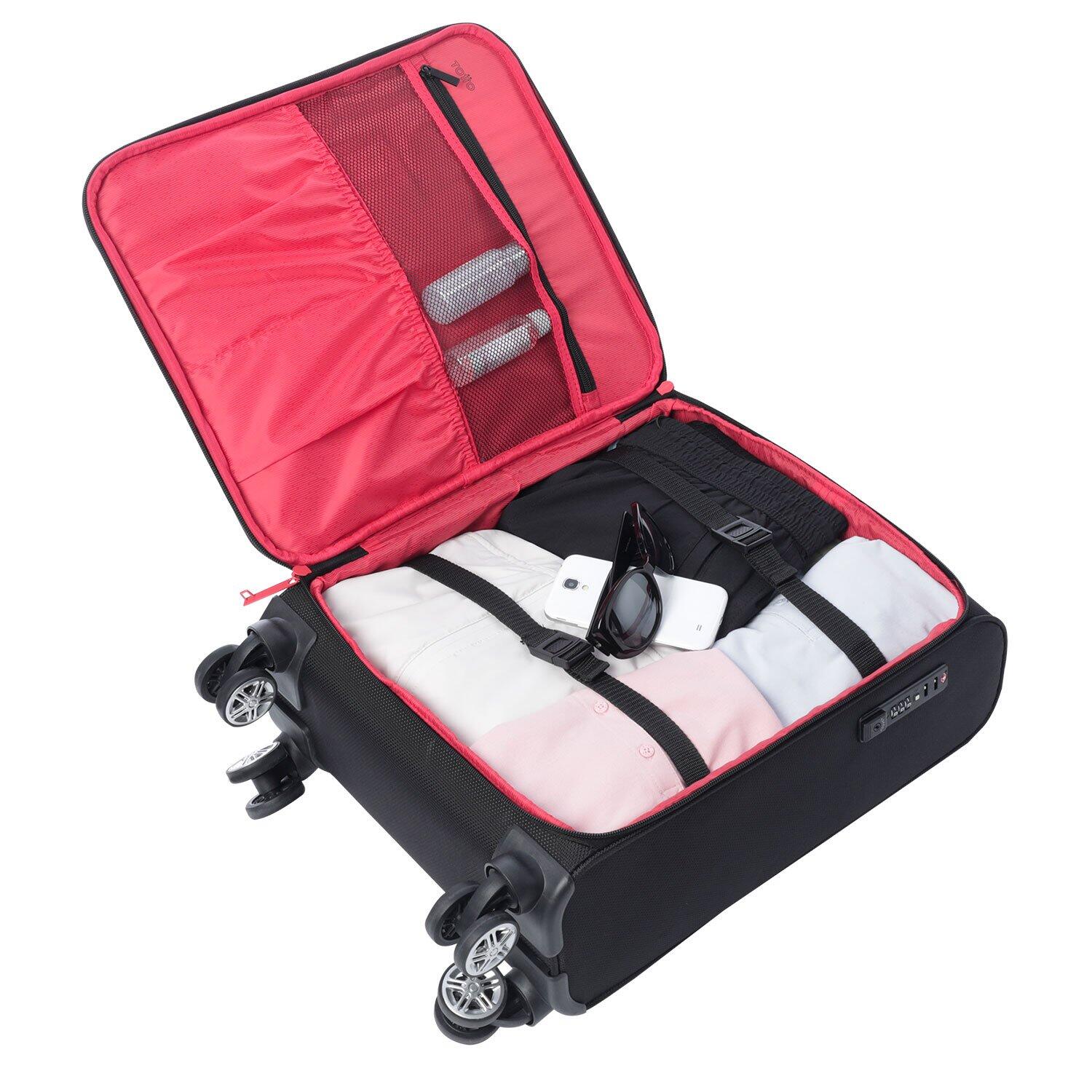 Totto Maleta de cabina Liviana S Negro Poliéster 36 x53.5 x18 cm 3/5
