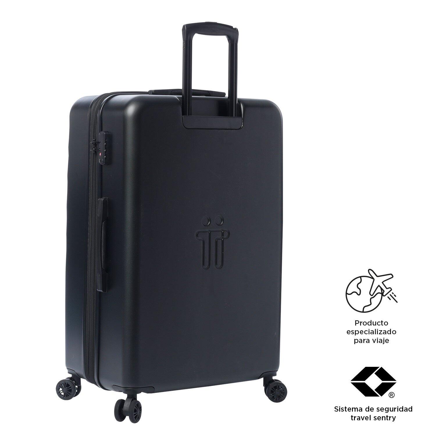 Totto  Maleta Bazy+ L - Montana Grape Negro Grande 5/5