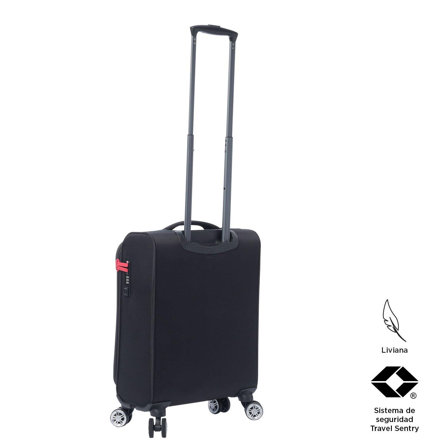 Totto Maleta de cabina Liviana S Negro Poliéster 36 x53.5 x18 cm 4/5