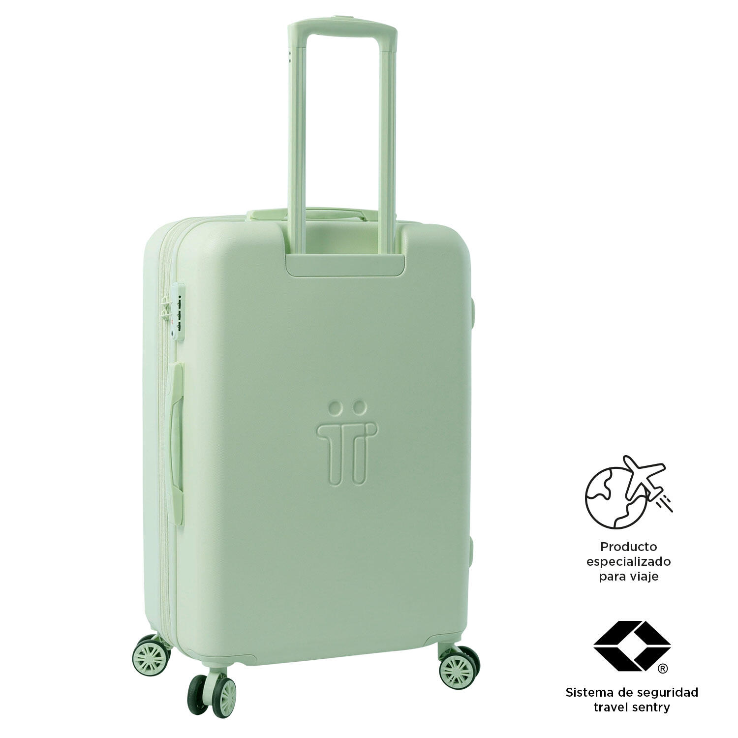 Totto Maleta mediana Bazy+ Expandible Meadow Mist Policarbonato 43.5 x 69 x 26 5/5