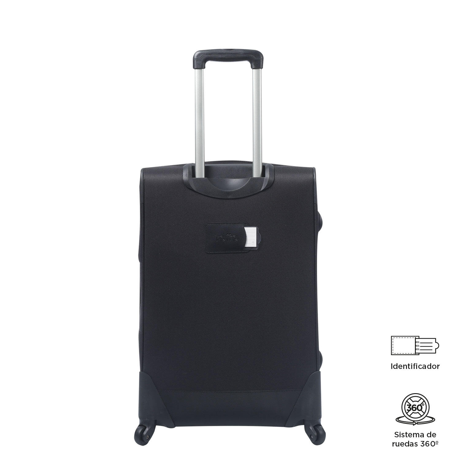 Totto Maleta mediana Andromeda 2.0 Black Poliéster 45 x 65 x 29 cm 5/5