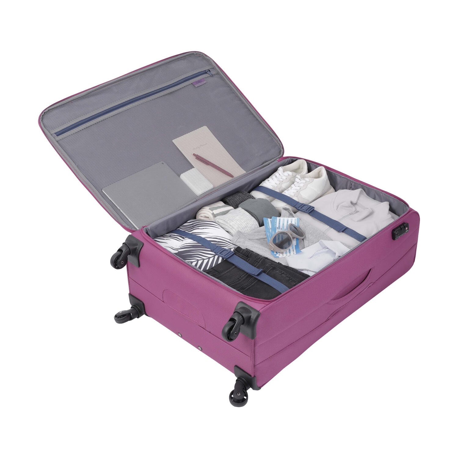 Totto Maleta grande Travel Lite Rosa Poliéster 50 x 78 x 26 cm 5/5