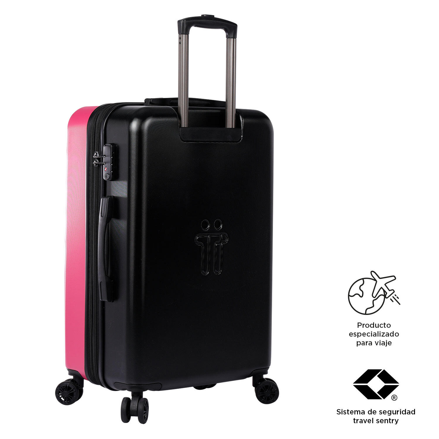 Totto Maleta mediana Bazy+ Expandible Deco Rose Policarbonato 43.5 x 69 x 26 cm 5/5