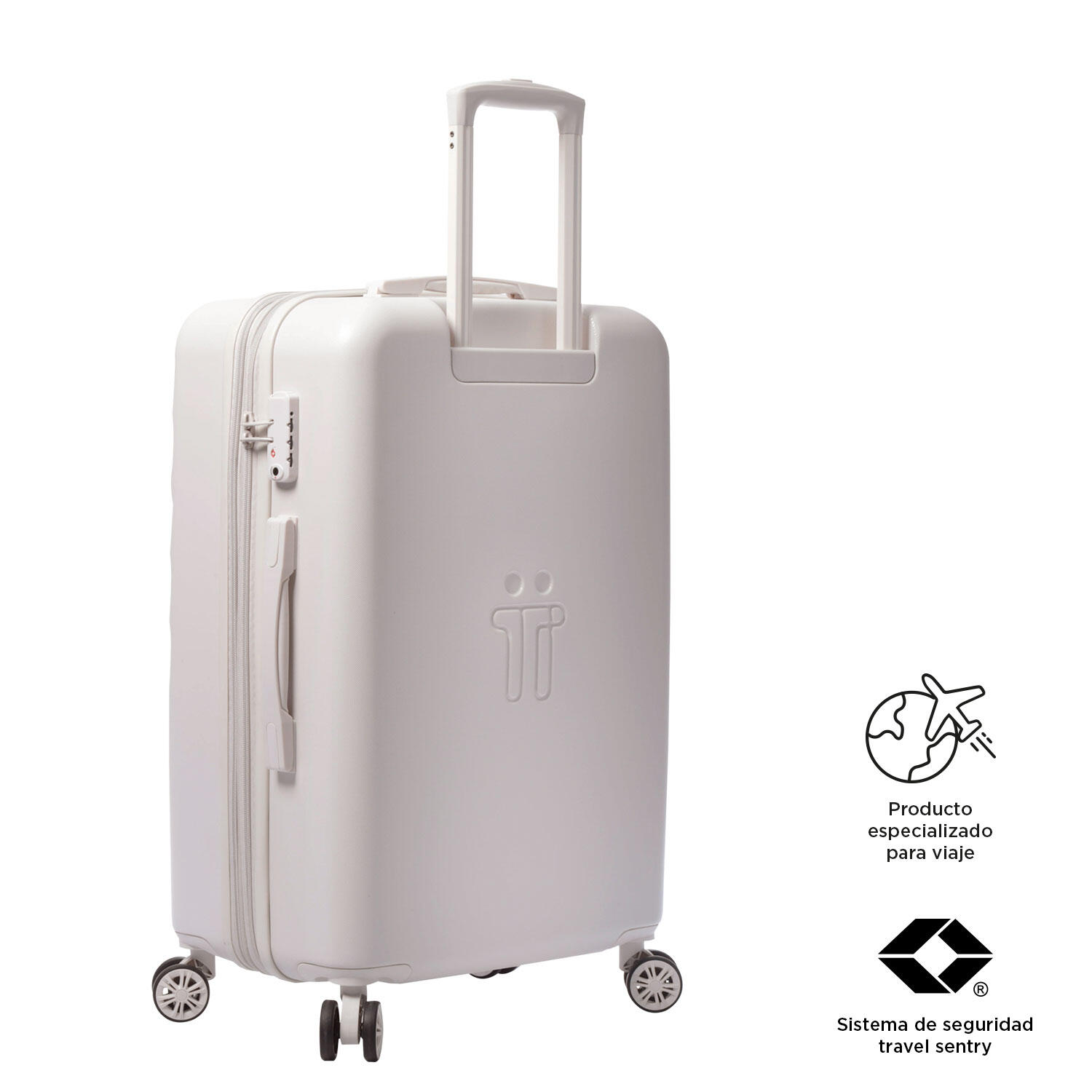 Totto Maleta mediana Bazy+ Expandible White Sand Policarbonato 43.5 x 69 x 26 c 5/5
