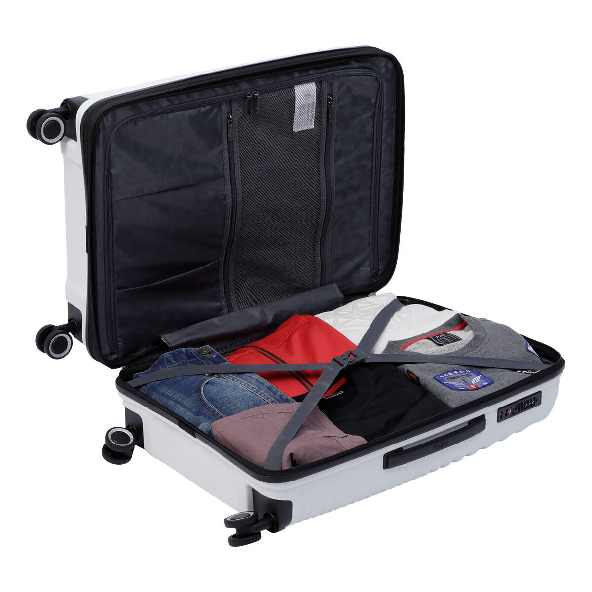 Totto Maleta mediana Traveler Blanco Polipropileno 45.5 x 66 x 31.5 cm 5/5