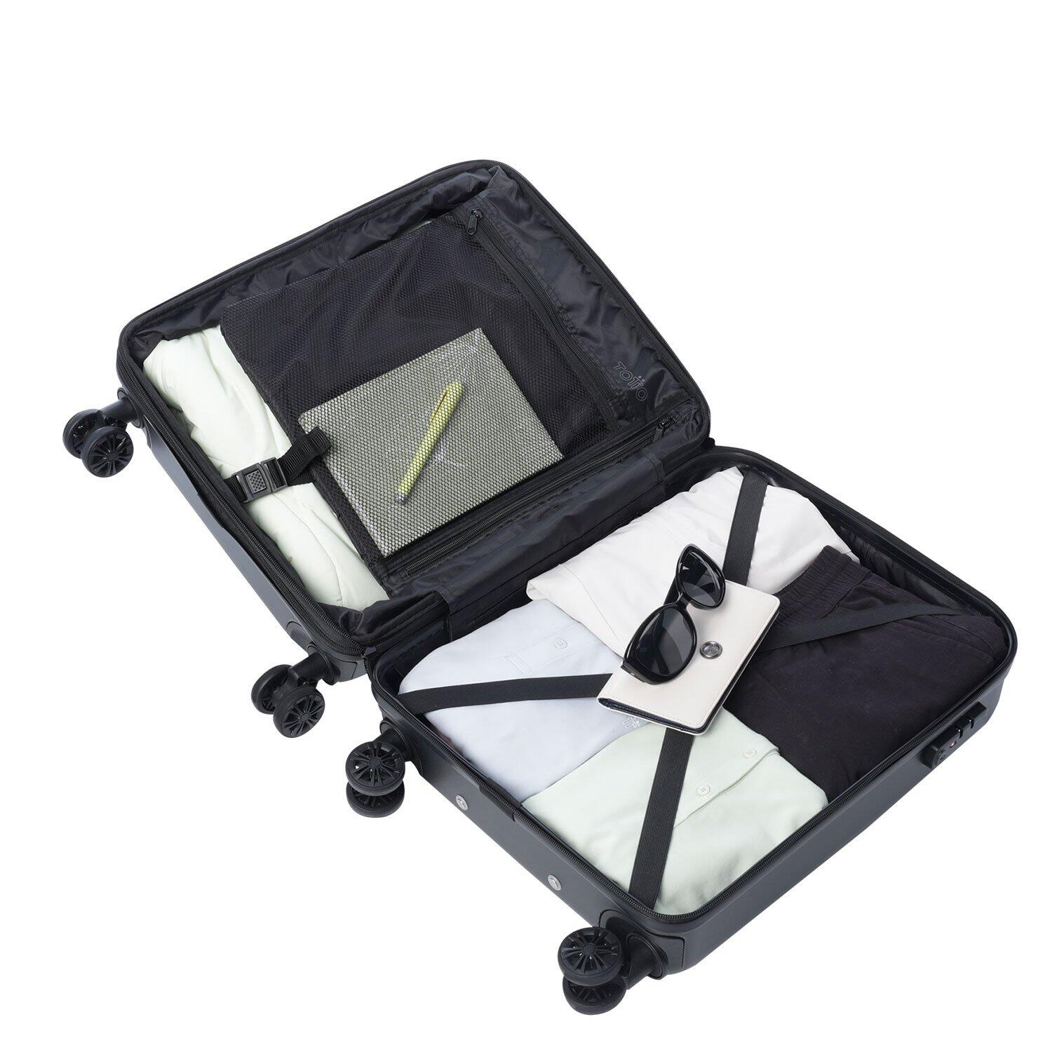 Totto Maleta de cabina Bazy+ S Negro Policarbonato 39.5 x54.5 x22.5 cm 3/5