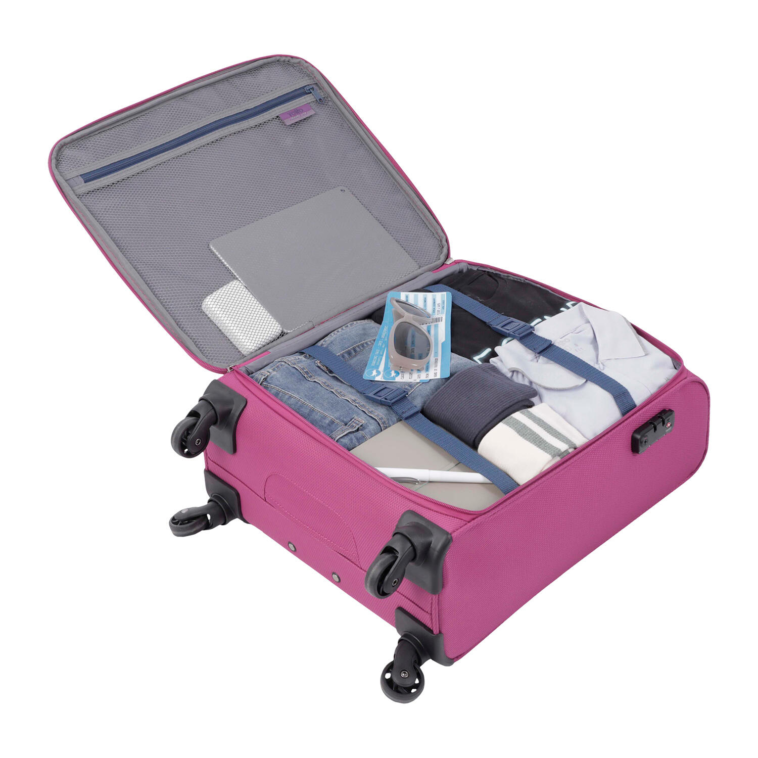 Totto Maleta de cabina Travel Lite Rosa Poliéster 38.5 x 46.7 x 18 cm 5/5