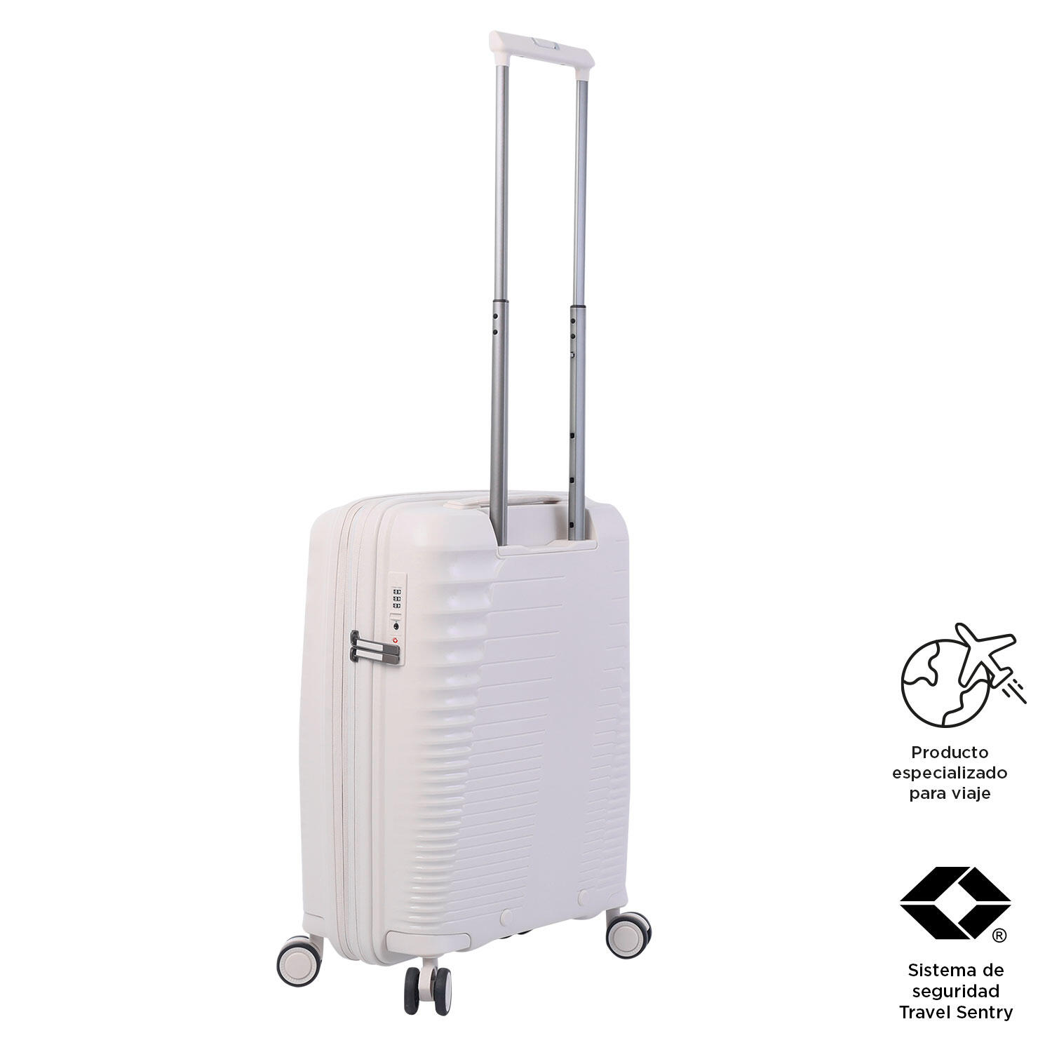 Totto Maleta de cabina Traveler White Sand Polipropileno 39 x 55.5 x 26.5 cm 5/5