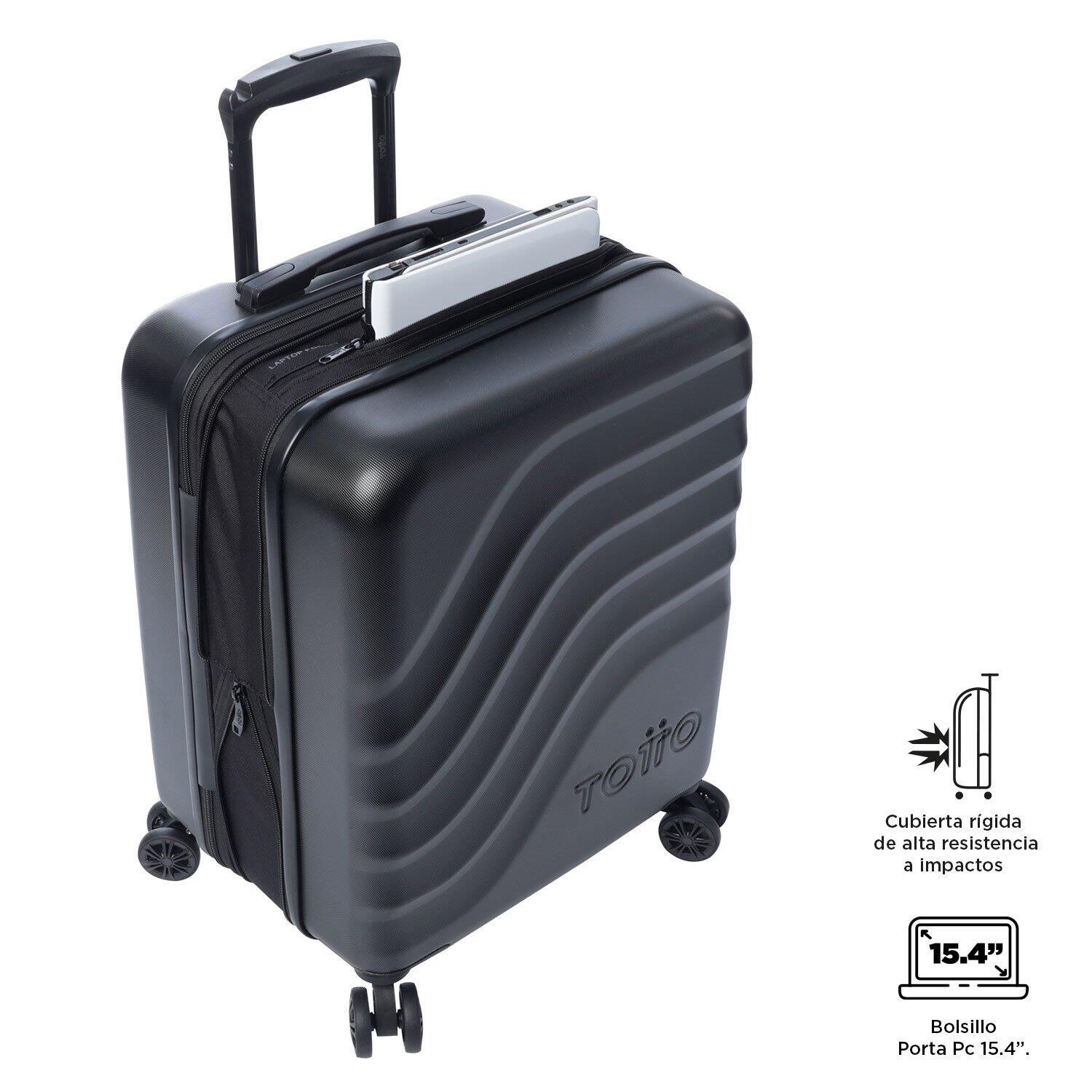 Totto Maleta de cabina Bazy+ S Negro Policarbonato 39.5 x54.5 x22.5 cm 5/5