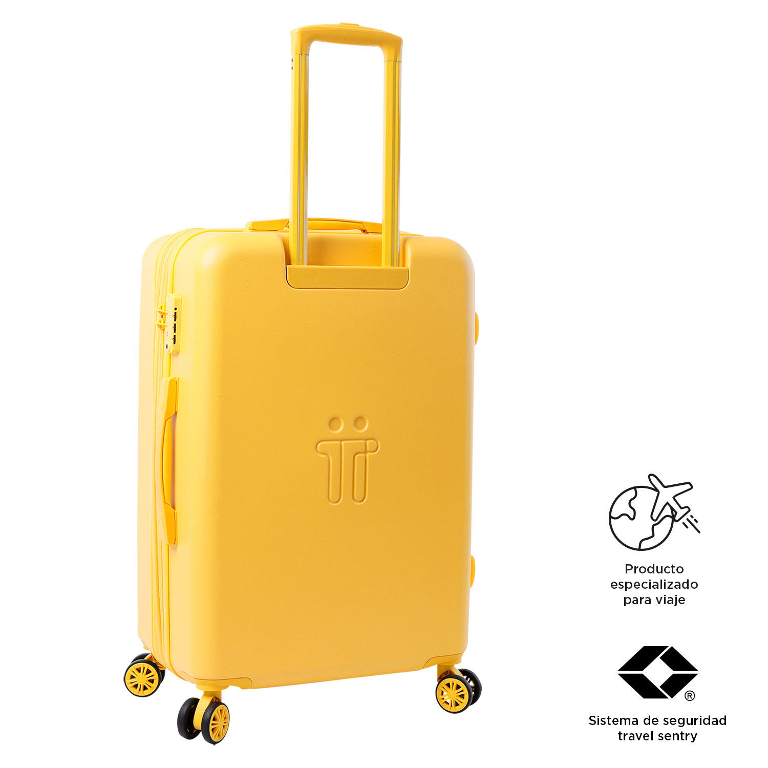 Totto Maleta mediana Bazy+ Expandible Super Lemon Policarbonato 43.5 x 69 x 26 5/5
