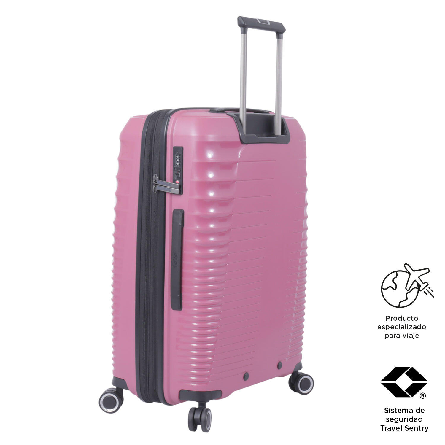 Totto Maleta mediana Traveler Deco Rose Polipropileno 45.5 x 66 x 31.5 cm 5/5